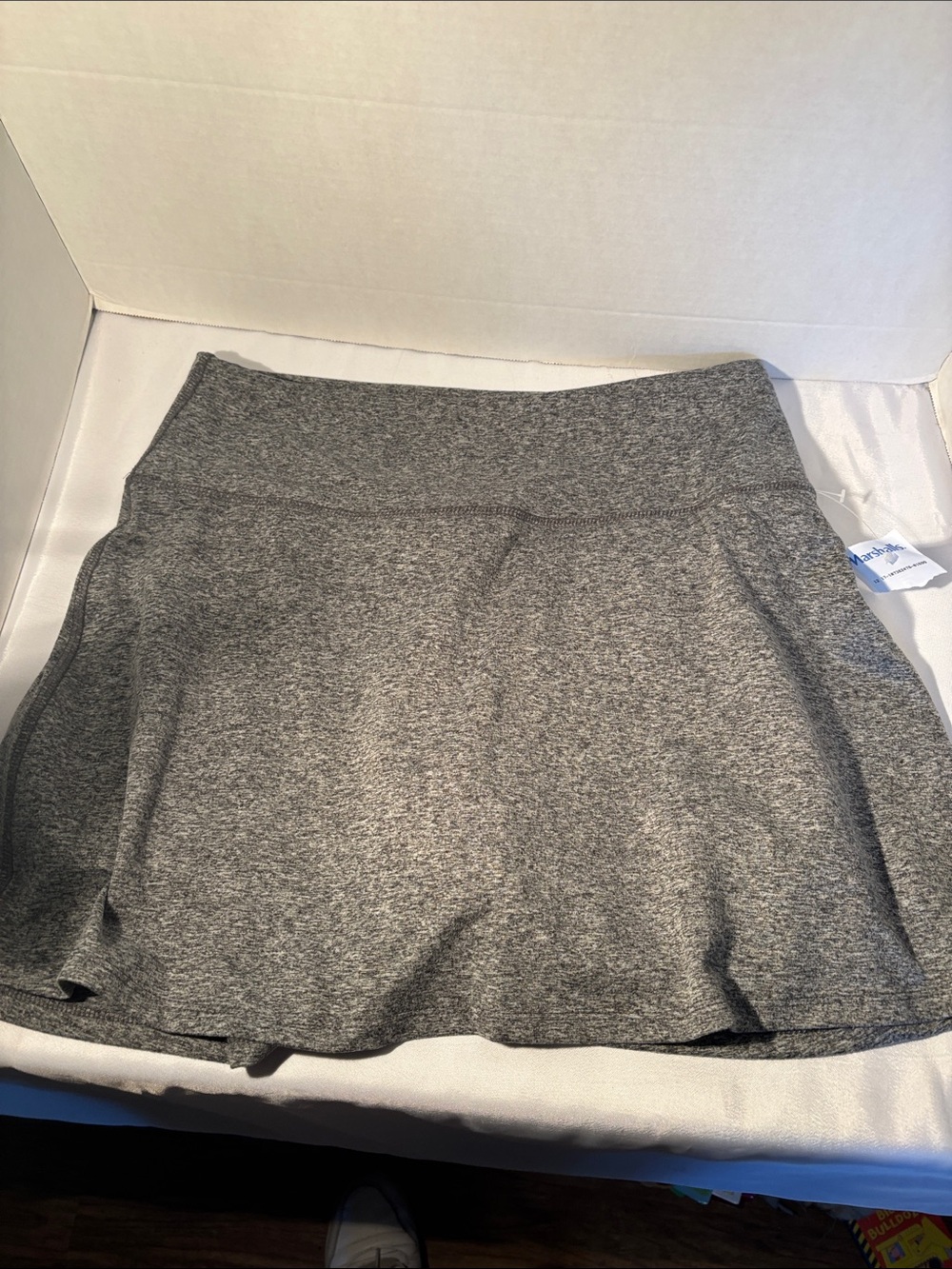 Zobha Heather Gray Performance Skort